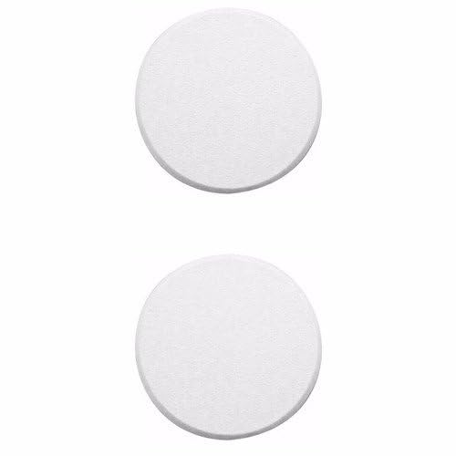 Wideskall® White Round Door Knob Wall Shield Self Adhesive Protector (3" inch Standard Size, 2.0, Count) - size: 3" inch Standard Size