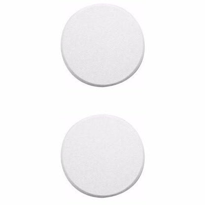 Wideskall® White Round Door Knob Wall Shield Self Adhesive Protector (3" inch Standard Size, 2.0, Count) - size: 3" inch Standard Size