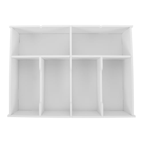 ABOOFAN Cash Box with Dividers Multi Compartment Money Drawer Organizer for Cash and Coins Desk Tray for Office Drawer Retail Counter 13.97 X 10.03 X 3.14 in Storage Box