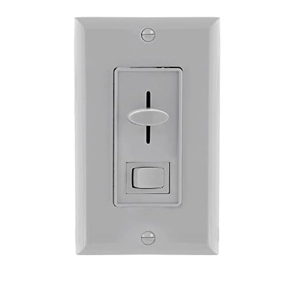 Maxxima LED Dimmer Electrical Light Switch, Gray, 3-Way/Single Pole Use - color: Gray