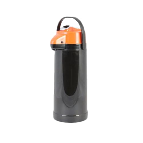 FSE APLG025D Airpot, 2.5 Liter (84 oz.) Capacity, Glass Lined, Orange Lever top, Decaf, Plastic