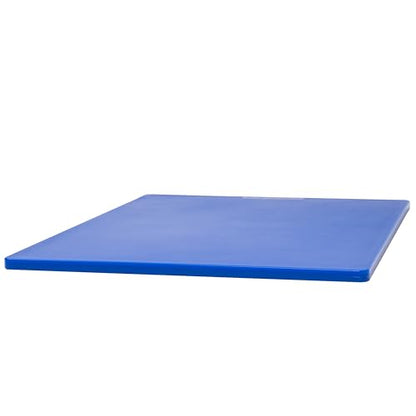 Winco 15" x 20" Blue Heavy-Duty Plastic Cutting Board (Set of 6) - color: Blue, size: 15" x 20" x 1/2"