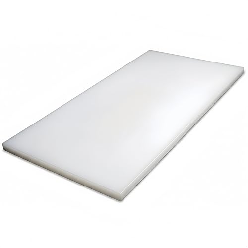 Commercial Cutting Board, Plastic Poly Kitchen Board Dishwasher Safe, Heavy Duty Food Prep Surface for Restaurant Use (36"L x 24"W x 0.38"Th) - color: White, size: 36"L x 24"W