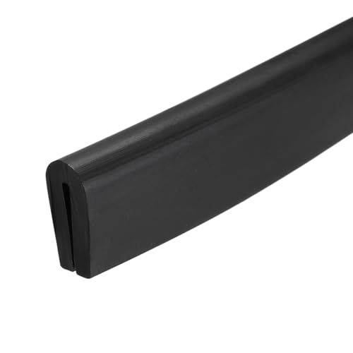 PATIKIL U Channel Rubber Edge Trim 8.2Ft Long for 1/64"–3/64" Thick Edge - size: 8.2Ft L x 5/32" W, 3/64" Slot