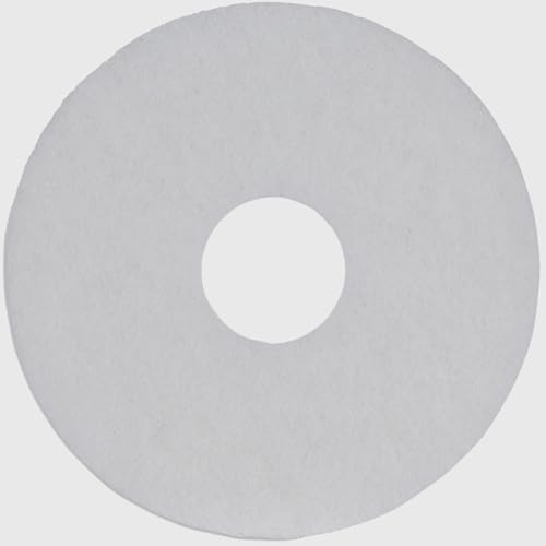 MVP Base Hit Premium White Buff Polish 12" Floor Pad (Box of 5) - size: 12"