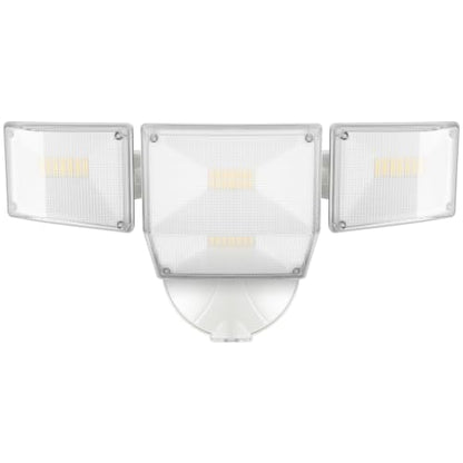 85W 10000LM Dusk to Dawn Outdoor Lighting, 4-Head Super Bright LED Flood Light, 5000K Daylight, IP65 Waterproof Hardwired Exterior Security Light for House Garage, Yard, Backyard (White) - color: White