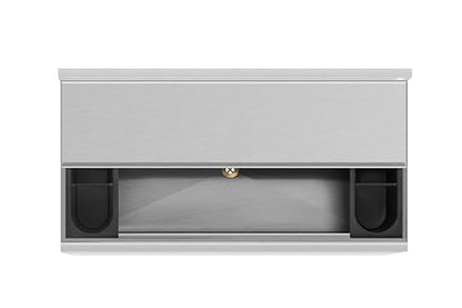 KoolMore 36 Inch Commercial Stainless Steel Underbar Ice Bin with Siding Lid, NSF Certified (KM-UIB-1836) - size: 36 in.