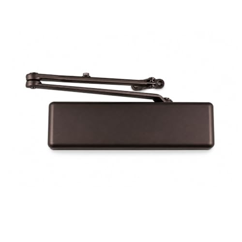 Grade 1 Heavy Duty Commercial Hydraulic Door Closer, Adjustable Spring Size 1-6, Surface Mount, Self-Closing, ADA Compliant, Adjustable Backcheck, Duronotic Bronze Finish - color: Duronic Anodized