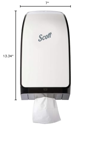 Scott Professional Hygienic Bathroom Tissue Dispenser, White (40407)