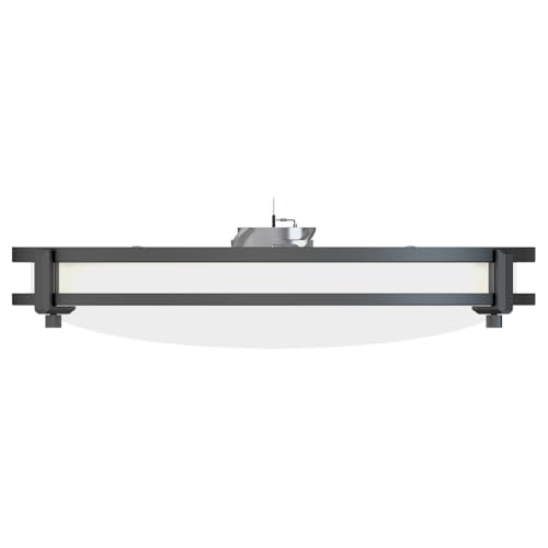 Juno Saturn Flush Mount Ceiling Light with Switchable Color Temperature (2700K-5000K), 13-Inch, Matte Black - color: Matte Black, size: 13-Inch