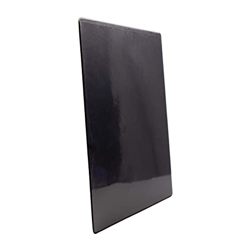 Risch Menu Cover Holder Board, Heat-Sealed, Double-Sided Black Page Hardboard Holder with Clear Pocket Protector Corners – for Restaurants, Wine List, Pubs, Breweries, Bars, 8.5” x 11”, (Pack of 12) - size: 8.5" x 11"