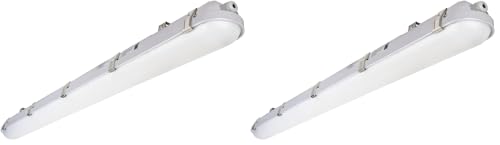 DAKASON 2-Pack LED Vapor Tight Light 40W (80W Eq.) 4200lm, 4FT Waterproof Shop Light 5000K IP65 100-277V LED Vapor Proof Fixture for Parking Garage Car Wash Warehouse ETL Listed - size: 4FT-1Pack (Pack of 2)