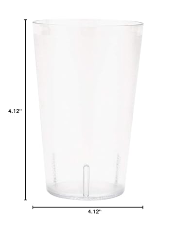 GET 32 oz Clear Plastic Tumbler (Set of 4) - color: Clear, size: 32 Ounces, style: 32 ounces