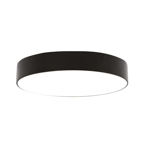 Goodlite 5" 12W LED Edgeless Round Surface Mount Black Finish Modern Ceiling Disk Light, Dimmable, 780 Lumens, 5 Selectable Color Temperatures (27k-30k-35k-41k-50k), J-Box Installation, 1ct. (G-48544) - color: Black, size: 5 Inch