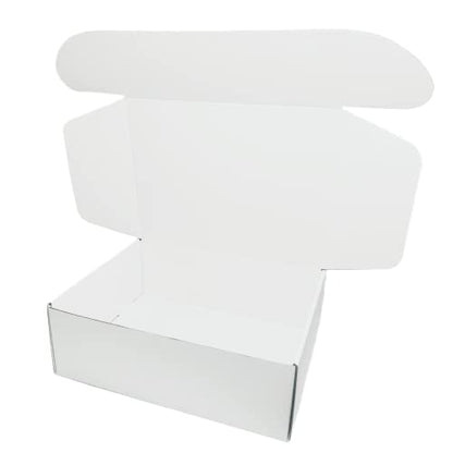 12x9x4 inches Small White Mailers Boxes Set of 10 - size: 12x9x4 inches