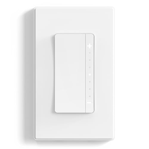 ELEGRP LEDPro™ Multi-Location Dimmer, EDM25BM Master Dimmer Light Switch for LED, Single Pole/3 Way/4 Way, 1 Pack, White - color: White