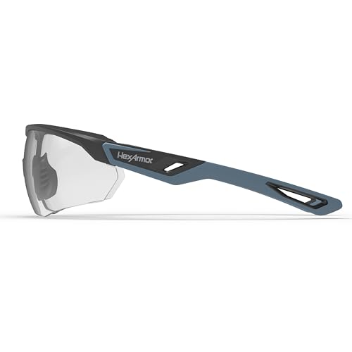 HexArmor VūFlight Clear Safety Glasses for Men + Women | Scratch Resistant | Bifocal +1.5, +2.0, +2.5 Options - color: Clear Bifocal +2.0 Anti-scratch