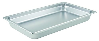 Winco 2 1/2-Inch Anti-Jamming Steam Pan, Full, 24-Gauge - size: 2.5" Deep