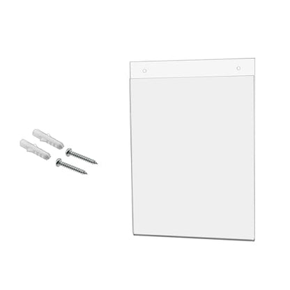 Marketing Holders 10 Pack Wall Sign Holder with Screw Holes and Hanging Hardware for 8" x 10" Ads Directory Price List Building Map Warning Not an Exit Notice Clear Acrylic Signs - size: 8"w x 10"h