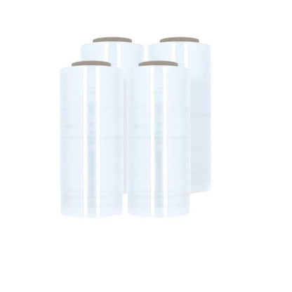 PSBM Blown Stretch Wrap, 4 Rolls 18 Inch x 1000 Feet 120 Gauge Heavy Duty Clear Plastic Wrap Industrial Strength Shrink Film for Moving, Packing & Shipping - size: 18 Inch (120GA), style: 1 Case