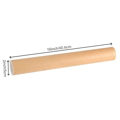 HOIGON 18 Pack 2 x 16 Inch Mailing Shipping Tubes with Caps, Thick Mail Tubes Cardboard Mailing Tube for Packing,Shipping, Artwork, Crafts, Storage of Poster - size: 2x16 Inch