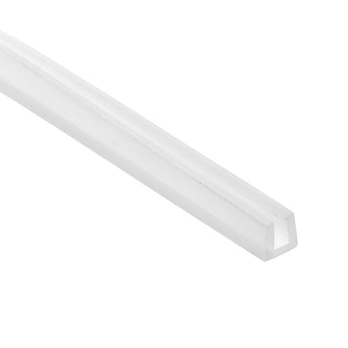 PATIKIL 13Ft U Channel Edging Trim 1/8" Slot Fits 3/32"-1/8" Edge - size: 13Ft Long,1/8" Slot,5/16"Wx5/64"Tx9/32"H