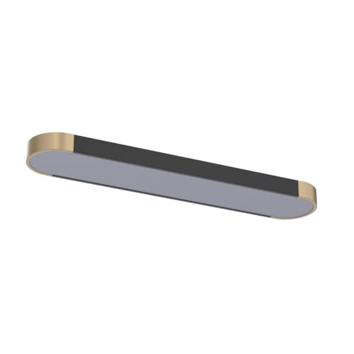 Tioolo Modern Ceiling Light, Dimmable LED Ceiling Light with Remote, 27.5in - color: Black+Gold/36W, Painted