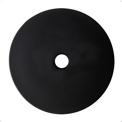 trust4care 4-Pack 2.3" Black Backplates of Bifold Closet Door Cabinet Knob - color: Black, size: Set of 4