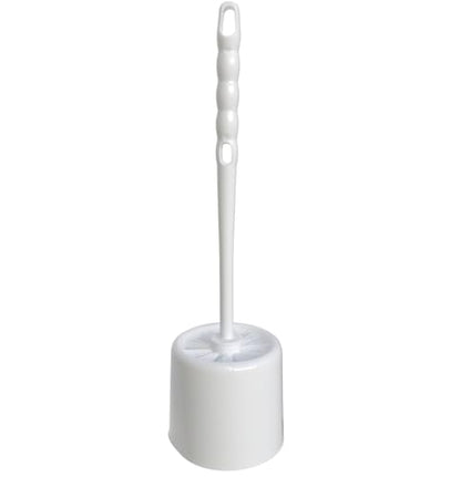 Sparta Toilet Bowl Brush with Caddy, 16 Inch, White