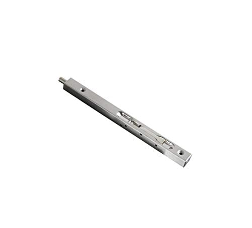 TOGU 10" Solid Stainless Steel Lever Action Flush Bolt, Concealed Security Lock For Composite, Wood, Double & Dummy Doors, Brush Stainless Steel Finish