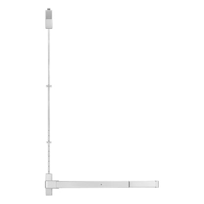 BEAMNOVA Vertical Rod Panic Bar Exit Device Door Push Bar, 32 Inch Metallic - color: Metallic, size: 32 Inch