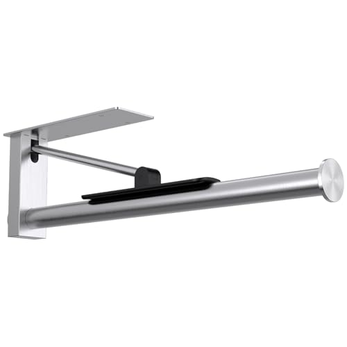 Under Cabinet Paper Towel Holder, One-Hand Tear Kitchen Paper Towel Holder - color: Sliver