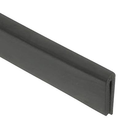 PATIKIL 5/64" Rubber Edge Trim, 6.6 ft Flexible U Channel Flat Bottom - size: 6.6ft x 0.08" x 0.16" x 0.35"