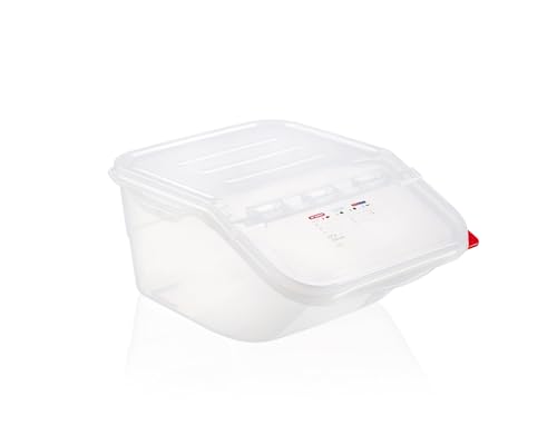 Araven Ingredient Bin, Storage Container for Large Quantity Ingredients, Use in Commercial or Home Kitchen, 4 Gallons, 6 Count, White