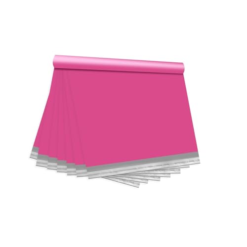 KKBESTPACK Pink Poly Mailers 10x13 in, Shipping Bags, 50 Pcs - color: Pink, size: 10" x 13" 50 pcs