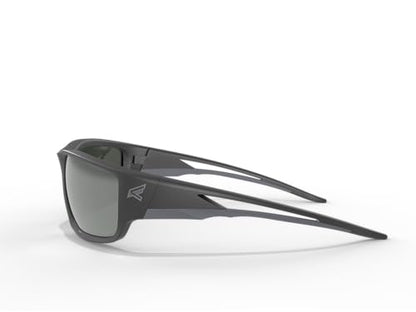 EDGE Kazbek Wrap-Around Safety Glasses, Anti-Scratch, Non-Slip, UV 400, Military Grade, ANSI/ISEA & MCEPS Compliant - color: Black Frame