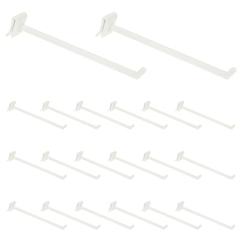 uxcell 20Pcs Slat Wall Panel Hooks 6" Plastic Slat Wall Accessories - size: 6 Inch