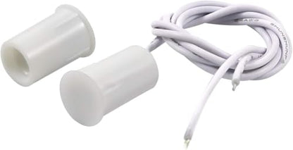 Magnetic Door Switch RC-33 NC Recessed Wired Security Window Door Contact Sensor Alarm White 2 Sets - color: White