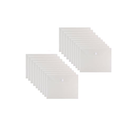 Large Plastic Envelopes Document File Holder 20 Pack, 11x14 inches