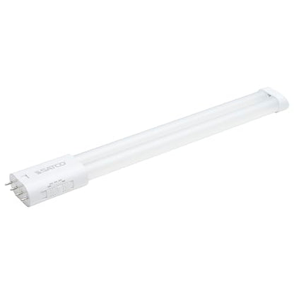 Satco S18421 10W PLL LED Lamp, 2G11 Base, Ballast Bypass Type B, Selectable CCT 3000K to 6500K Soft White to Daylight, 1180-1250 Lumens, Frost, 120-277V, Shatter Proof, 50000 Hours (2 Pack)