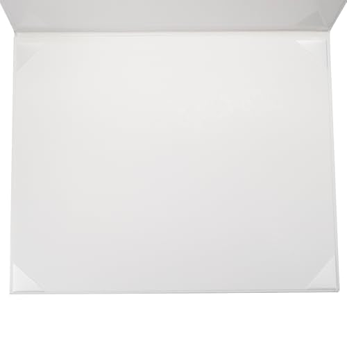 GraduationMall 11"x14" Imprinted Padded Diploma Cover Certificate Holder White - color: White+graduation