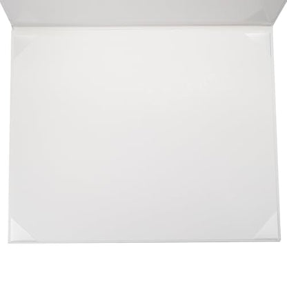GraduationMall 11"x14" Imprinted Padded Diploma Cover Certificate Holder White - color: White+graduation