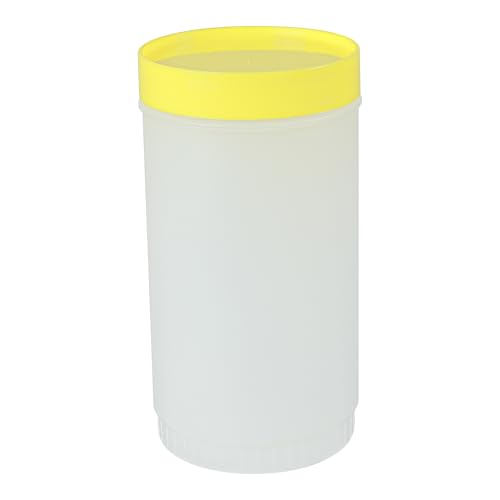 Restaurantware 1 qt Yellow Plastic Quick Pour Storage Container Bottle - color: Yellow, size: 32 Ounces