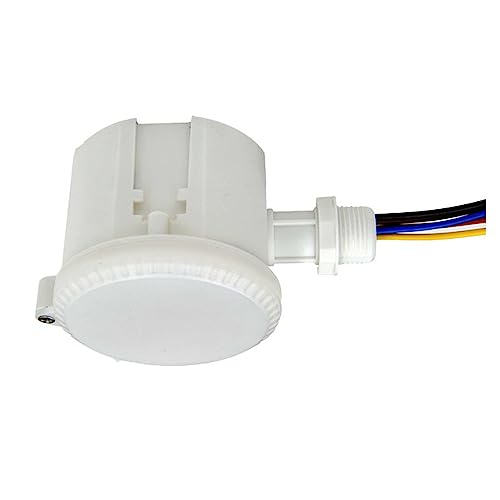 LEDMyplace 360° 3 Step Dimming Motion & Daylight Sensor for Linear High Bay Light for Garge, Shop, Factory, White Adjustable Motion Sensor for UFO High Bay Light- 49ft max Height