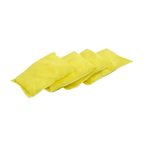ENPAC Universal Absorbent Pillows with Yellow Warning Color - 40 Pack - Absorbs 3.6 qts/Sock (36 gal/Pack) - Absorbs Chemicals, Solvents, Caustics, Acids, Biological, and Sewage - color: Chemical, size: Medium