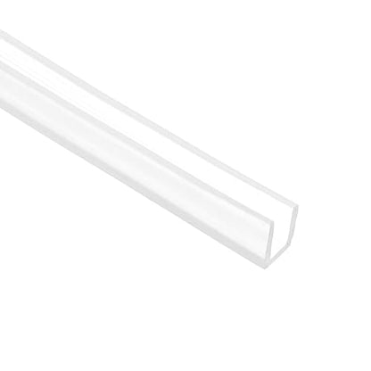 PATIKIL 13Ft U Channel Edging Trim 1/8" Slot Fits 3/32"-1/8" Edge - size: 13Ft Long,1/8" Slot,15/64"Wx5/128"Tx1/5"H