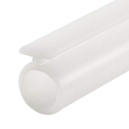 uxcell T-Slot Mount Window Weatherstrip Seal 7mm Bulb Bubble for 5mm Slot 1 Meter Long White - color: White, size: 1m