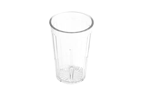 G.E.T. 8808-1-CL-EC Heavy-Duty Shatterproof Plastic Faceted Tumblers, 8 Ounce, Clear (Set of 4) - size: 8 Ounces, style: Set of 4