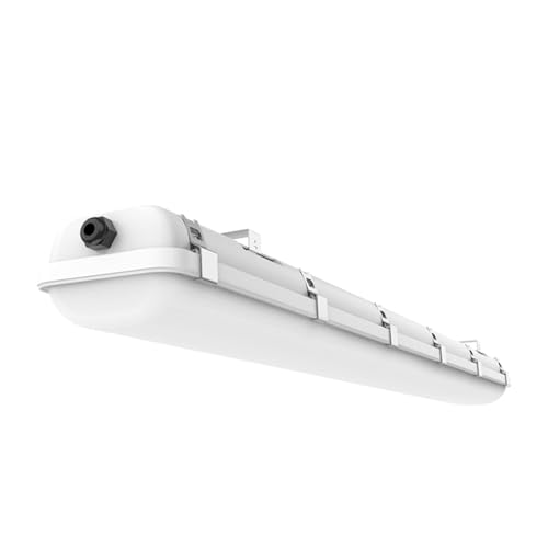 HYPERLITE 15PACK 4FT LED Vapor Tight Light Fixture 60W Shop Lighting, 7800LM 5000K Outdoor Waterproof LED Vapor Proof Light Fixture IP65 UL Approved 110-277Vac Input Voltage