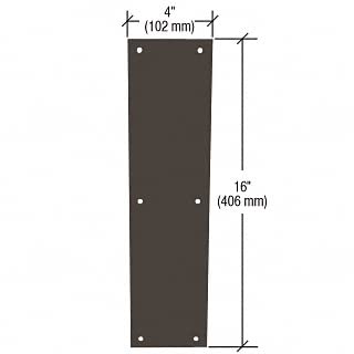 CRL Oil Rubbed Bronze Push Plates M60410B